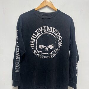 Harley-Davidson Las Vegas, Nevada Black Skull Graphic Long Sleeve Tee